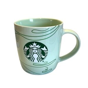2020 Starbucks Green Siren Logo Mug Mint Green Logo Coffee Cup Mermaid 12 oz.